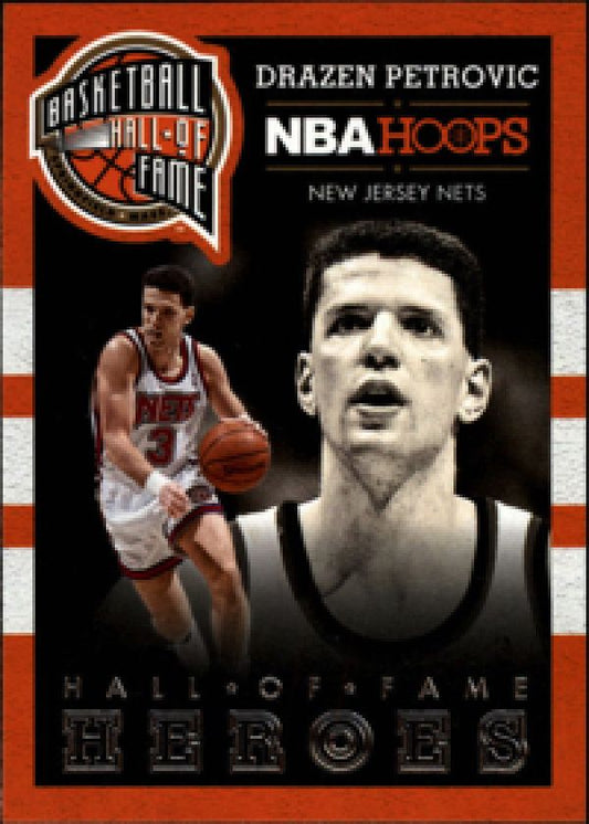 NBA 2013-14 Hoops Hall of Fame Heroes - No 3 - Drazen Petrovic