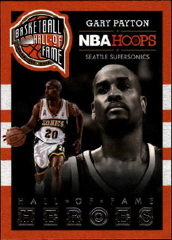 NBA 2013-14 Hoops Hall of Fame Heroes - No 25 - Gary Payton