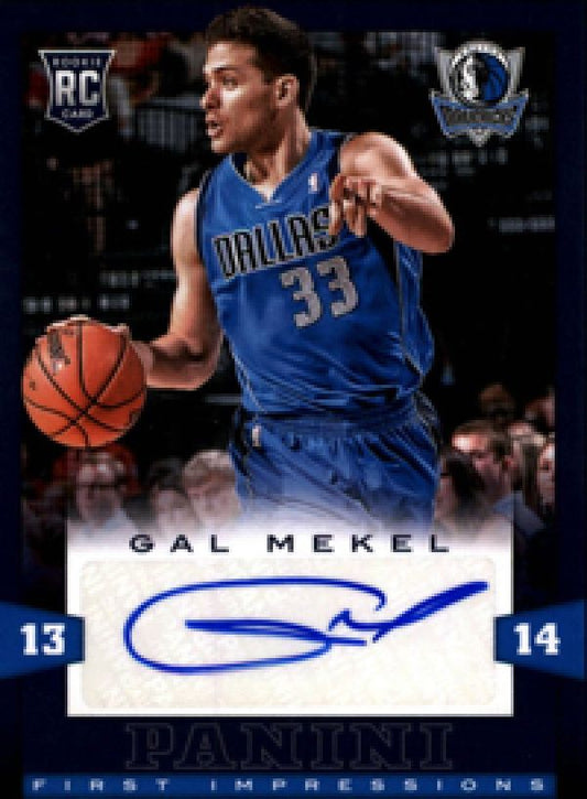 NBA 2013-14 Panini First Impressions Autographs - No 3 - Gal Mekel