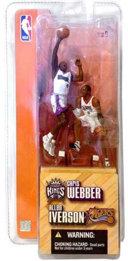 NBA 2004 McFarlane Mini-Figur Set - Serie 1 - Chris Webber & Allen Iverson