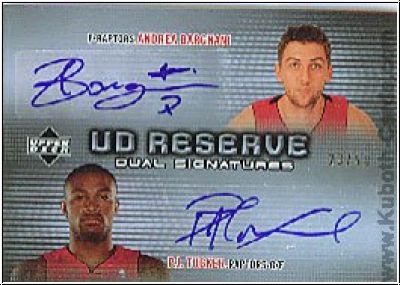 NBA 2006/07 UD Reserve Signatures Dual - No DRA-BT