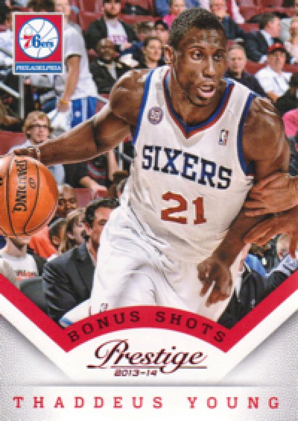 NBA 2013-14 Prestige Bonus Shots Red - No 47 - Thaddeus Young