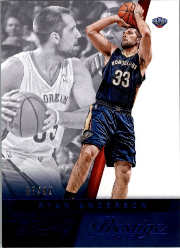 NBA 2014-15 Prestige Bonus Shots Blue - No 51 - Ryan Anderson