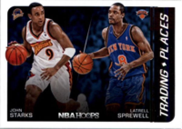 NBA 2014-15 Hoops Trading Places - No 4 - John Starks / Latrell Sprewell