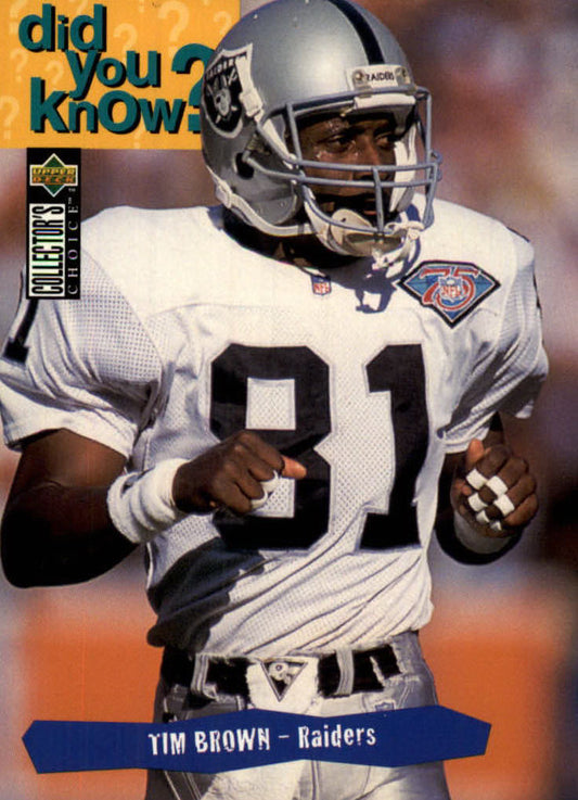 NFL 1995 Collector's Choice - No. 42 - Tim Brown