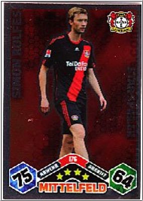 Fussball 2010 / 11 Topps Match Attax - No 176 - Simon Rolfes