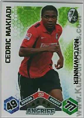 Soccer 2010/11 Topps Match Attax - No 353 - Cedric Makiadi