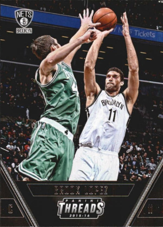 NBA 2015-16 Panini Threads - No 9 - Brook Lopez