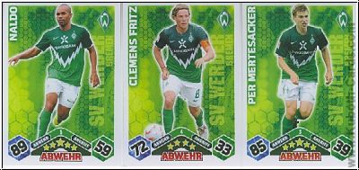 Fussball 2010-11 Topps Match Attax - Werder Bremen komplettes Set