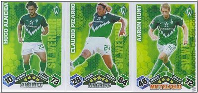 Fussball 2010-11 Topps Match Attax - Werder Bremen komplettes Set