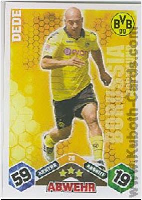 Soccer 2010/11 Topps Match Attax - No 20 - Dede