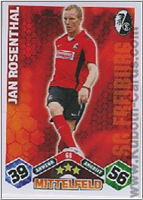 Soccer 2010/11 Topps Match Attax - No 68 - Jan Rosenthal