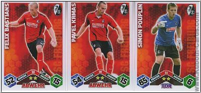 Fussball 2010-11 Topps Match Attax - SC Freiburg komplettes Set