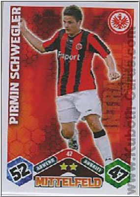 Soccer 2010/11 Topps Match Attax - No 47 - Pirmin Schwegler