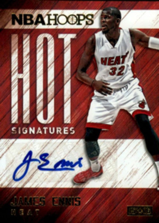 NBA 2015-16 Hoops Hot Signatures - No HS-JEN - James Ennis
