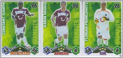 Fussball 2010-11 Topps Match Attax - Hannover 96 komplettes Set