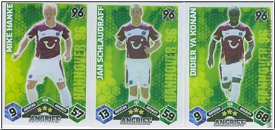 Fussball 2010-11 Topps Match Attax - Hannover 96 komplettes Set