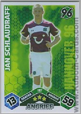 Soccer 2010/11 Topps Match Attax - No 107 - Jan Schlaudraff