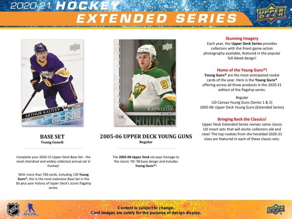 NHL 2021-22 Upper Deck Extended Series Fat Pack