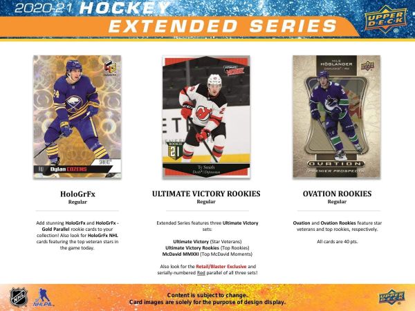 NHL 2021-22 Upper Deck Extended Series Retail Foil - Box