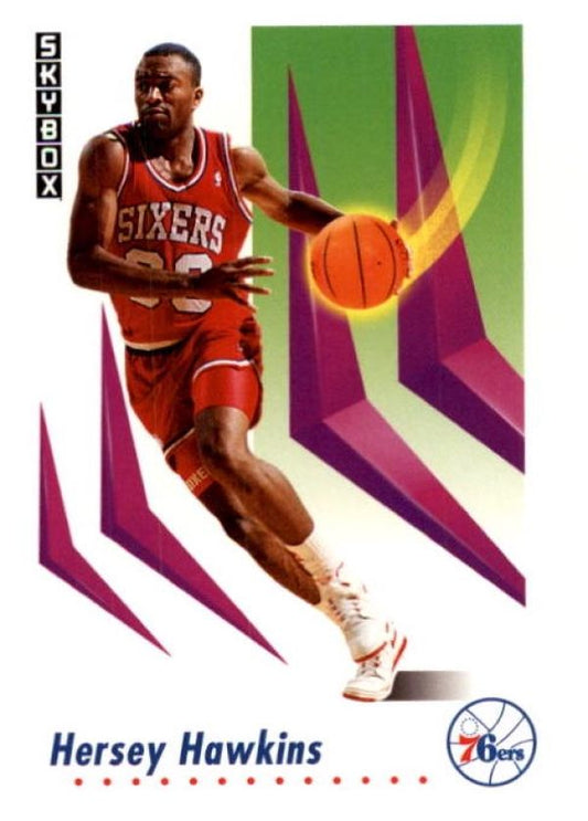 NBA 1991-92 SkyBox - No 216 - Hersey Hawkins