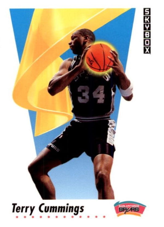 NBA 1991-92 SkyBox - No 255 - Terry Cummings