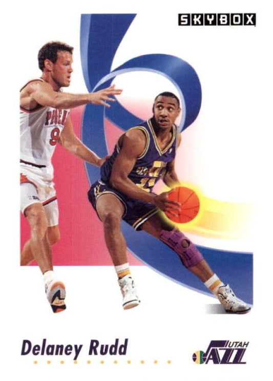 NBA 1991-92 SkyBox - No 284 - Delaney Rudd