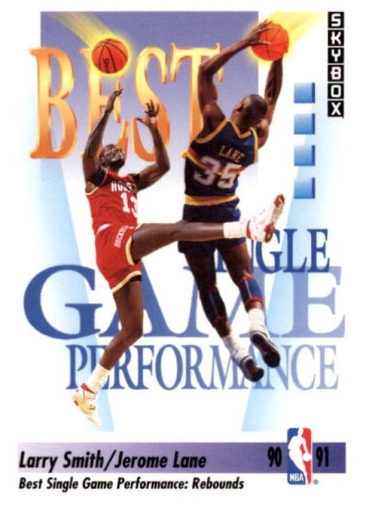 NBA 1991-92 SkyBox - No 309 - Larry Smith / Jerome Lane