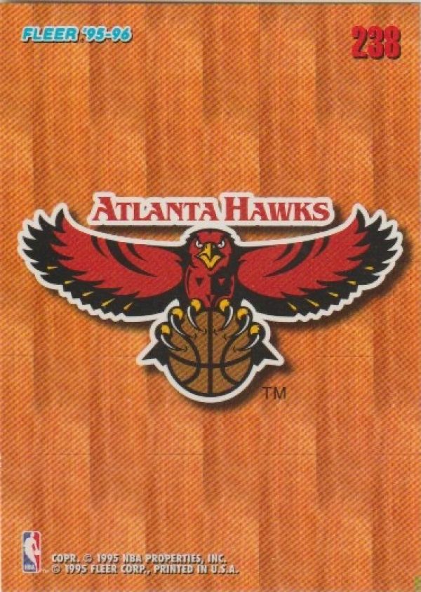 NBA 1995-96 Fleer European - No 238 - Atlanta Hawks Team Logo