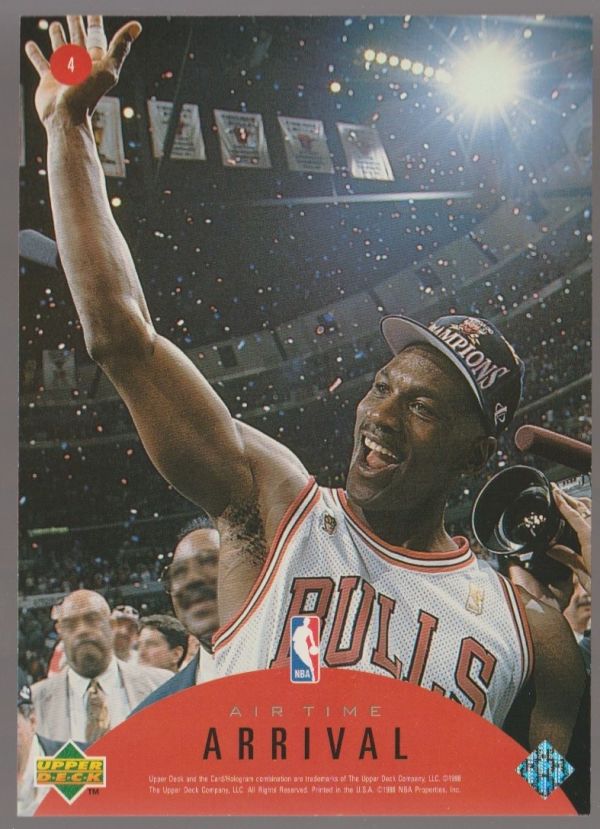 NBA 1997-98 Upper Deck Air Time Jumbo - No 4 - Michael Jordan