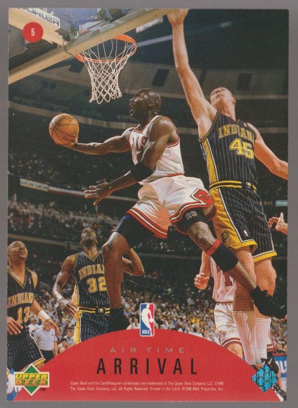 NBA 1997-98 Upper Deck Air Time Jumbo - No 5 - Michael Jordan