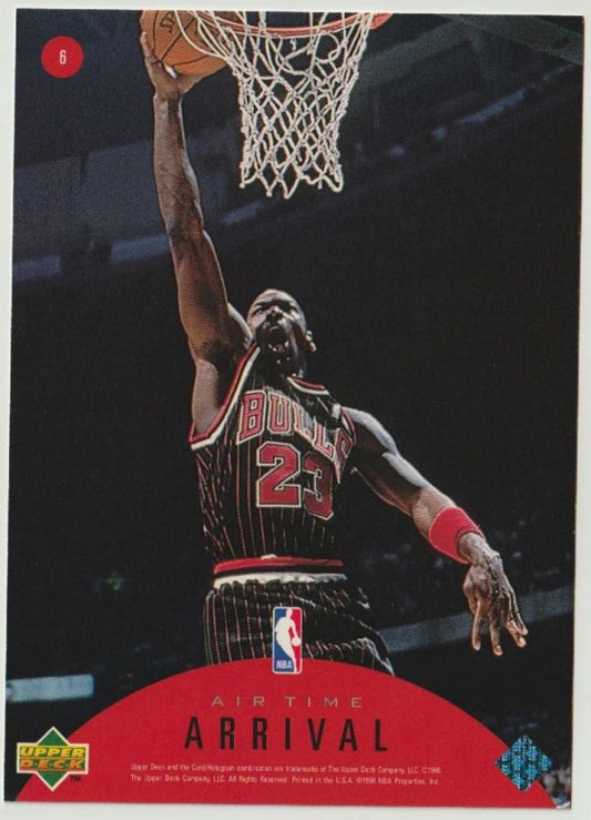 NBA 1997-98 Upper Deck Air Time Jumbo - No 6 - Michael Jordan