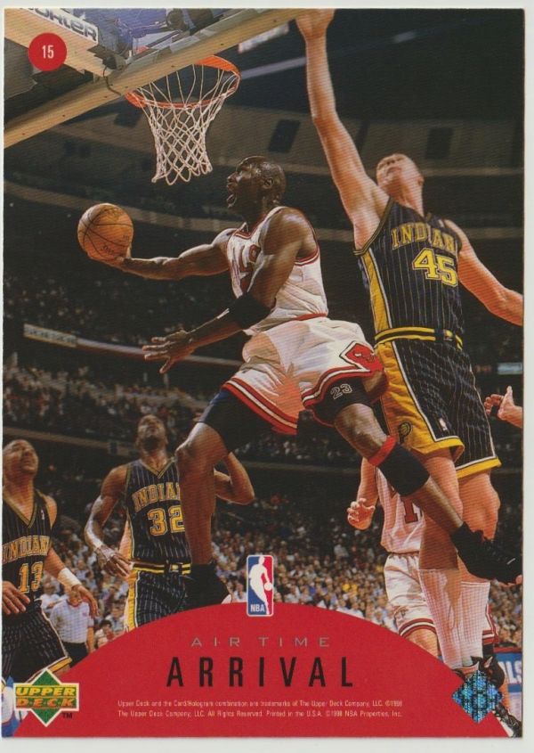 NBA 1997-98 Upper Deck Air Time Jumbo - No 15 - Michael Jordan