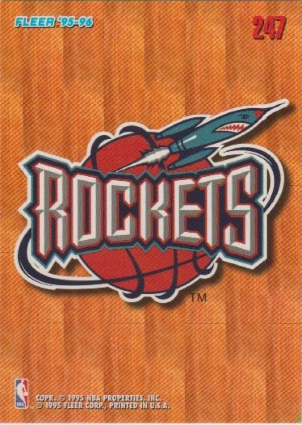 NBA 1995-96 Fleer European - No 247 - Houston Rockets Team Logo