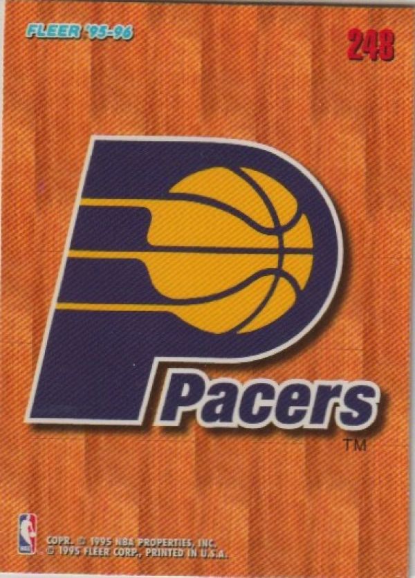 NBA 1995-96 Fleer European - No 248 - Indiana Pacers Team Logo