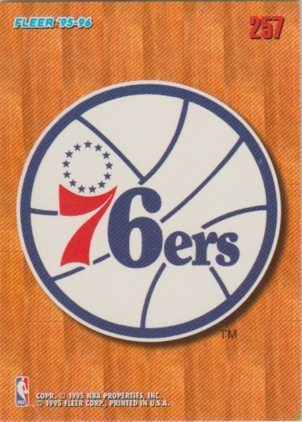 NBA 1995-96 Fleer European - No 257 - Philadelphia 76-ers Team Logo