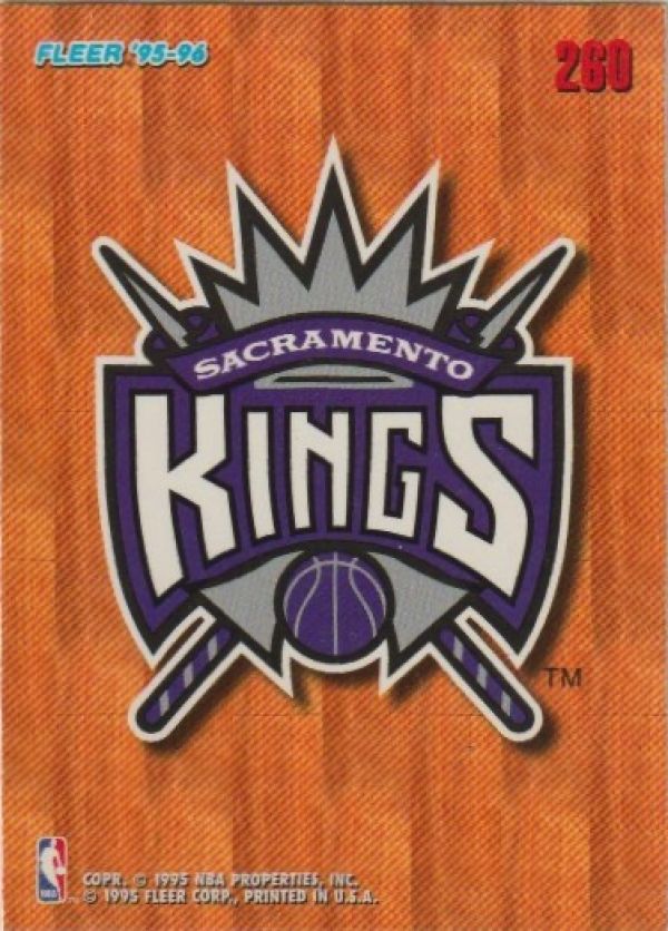 NBA 1995-96 Fleer European - No 260 - Sacramento Kings Team Logo