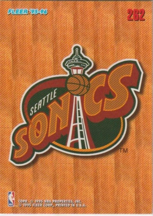 NBA 1995-96 Fleer European - No 262 - Seattle Supersonics Team Logo