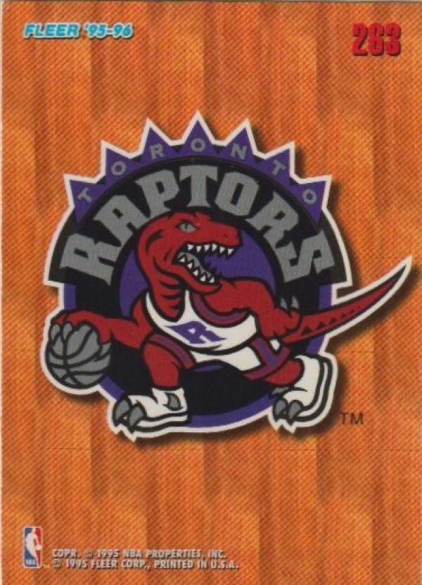 NBA 1995-96 Fleer European - No 263 - Toronto Raptors Team Logo