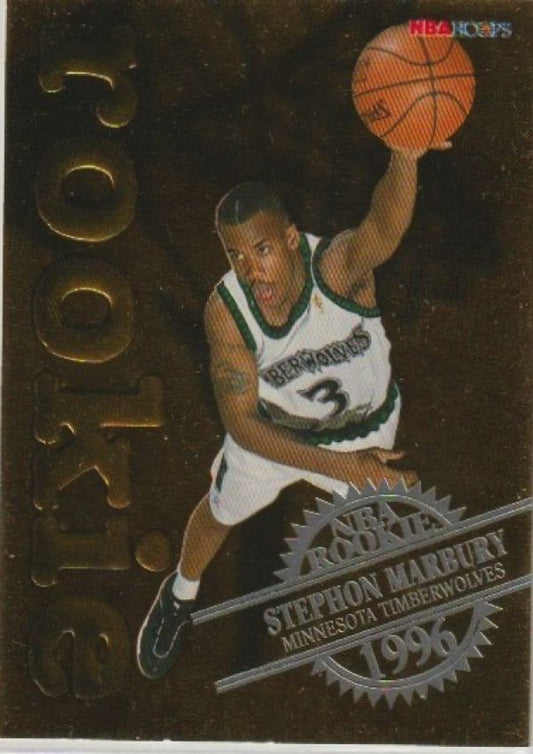 NBA 1996-97 Hoops Rookies - No 17 of 30 - Stephon Marbury
