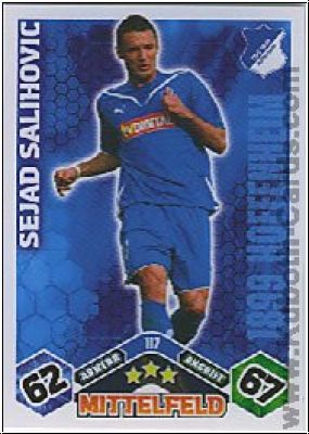 Soccer 2010/11 Topps Match Attax - No 117 - Sejad Salihovic