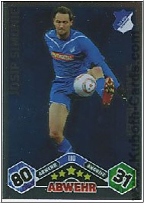 Fussball 2010 / 11 Topps Match Attax - No 110 - Josip Simunic