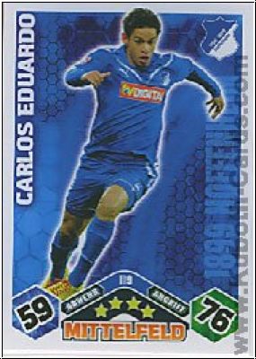 Soccer 2010/11 Topps Match Attax - No 119 - Carlos Eduardo