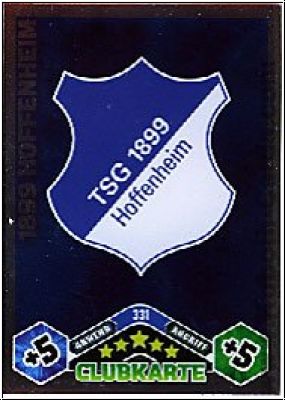 Soccer 2010/11 Topps Match Attax - No 331 - Logo Hoffenheim