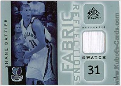 NBA 2005 / 06 Reflections Fabrics - No FR-SB - Shane Battier