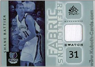 NBA 2005/06 Reflections Fabrics - No FR-SB - Shane Battier