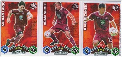 Fussball 2010-11 Topps Match Attax - 1. FC Kaiserslautern komplettes Set