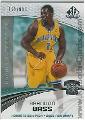 NBA 2005 / 06 SP Game Used - No 114 - Brandon Bass