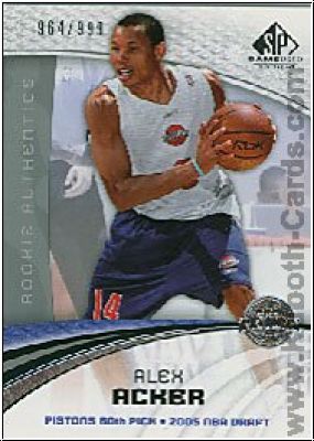 NBA 2005 / 06 SP Game Used - No 112 - Alex Acker