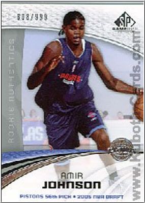 NBA 2005/06 SP Game Used - No 109 - Amir Johnson